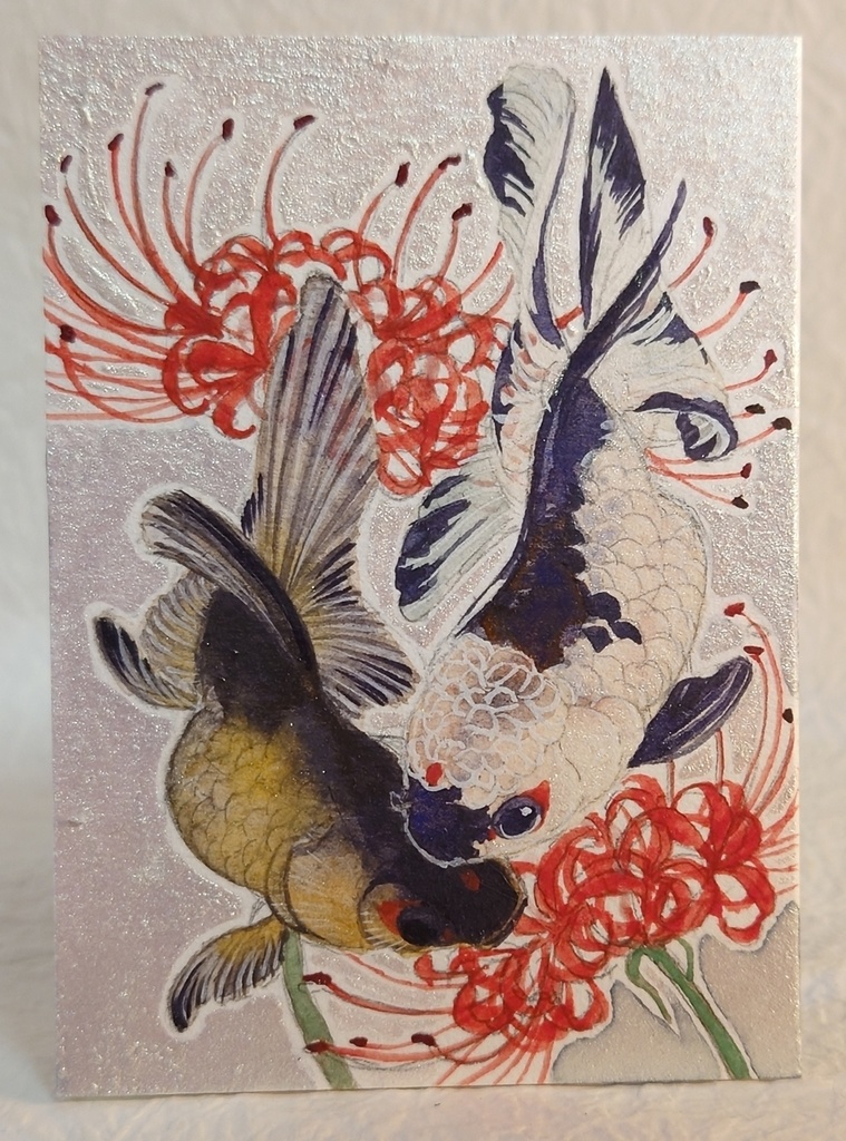 ATC直筆イラスト「揺蕩う」