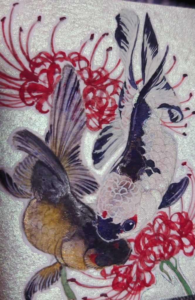 ATC直筆イラスト「揺蕩う」