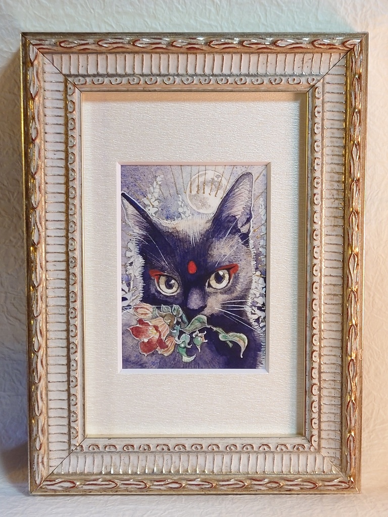 直筆ATC「魔女の使い」