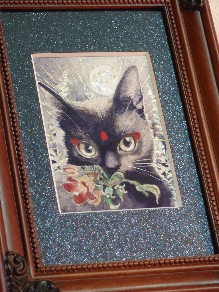 直筆ATC「魔女の使い」