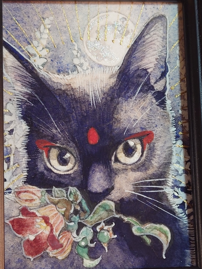 直筆ATC「魔女の使い」