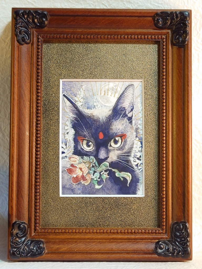 直筆ATC「魔女の使い」