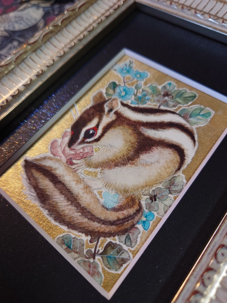 直筆イラストATC「薄荷」