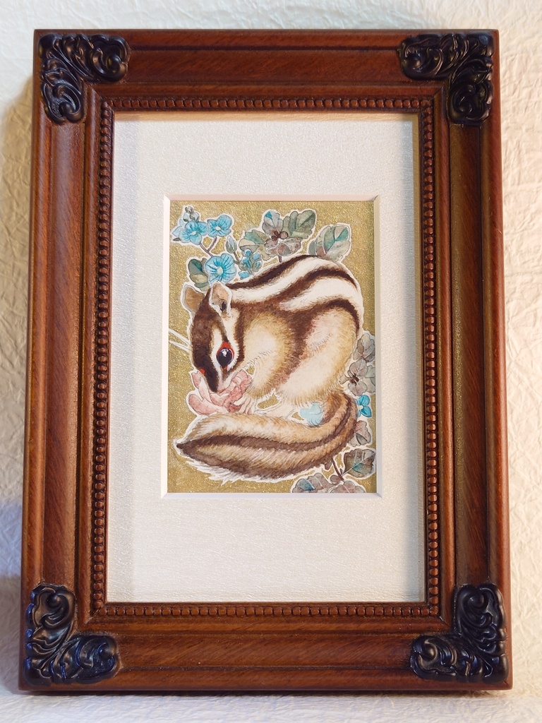 直筆イラストATC「薄荷」