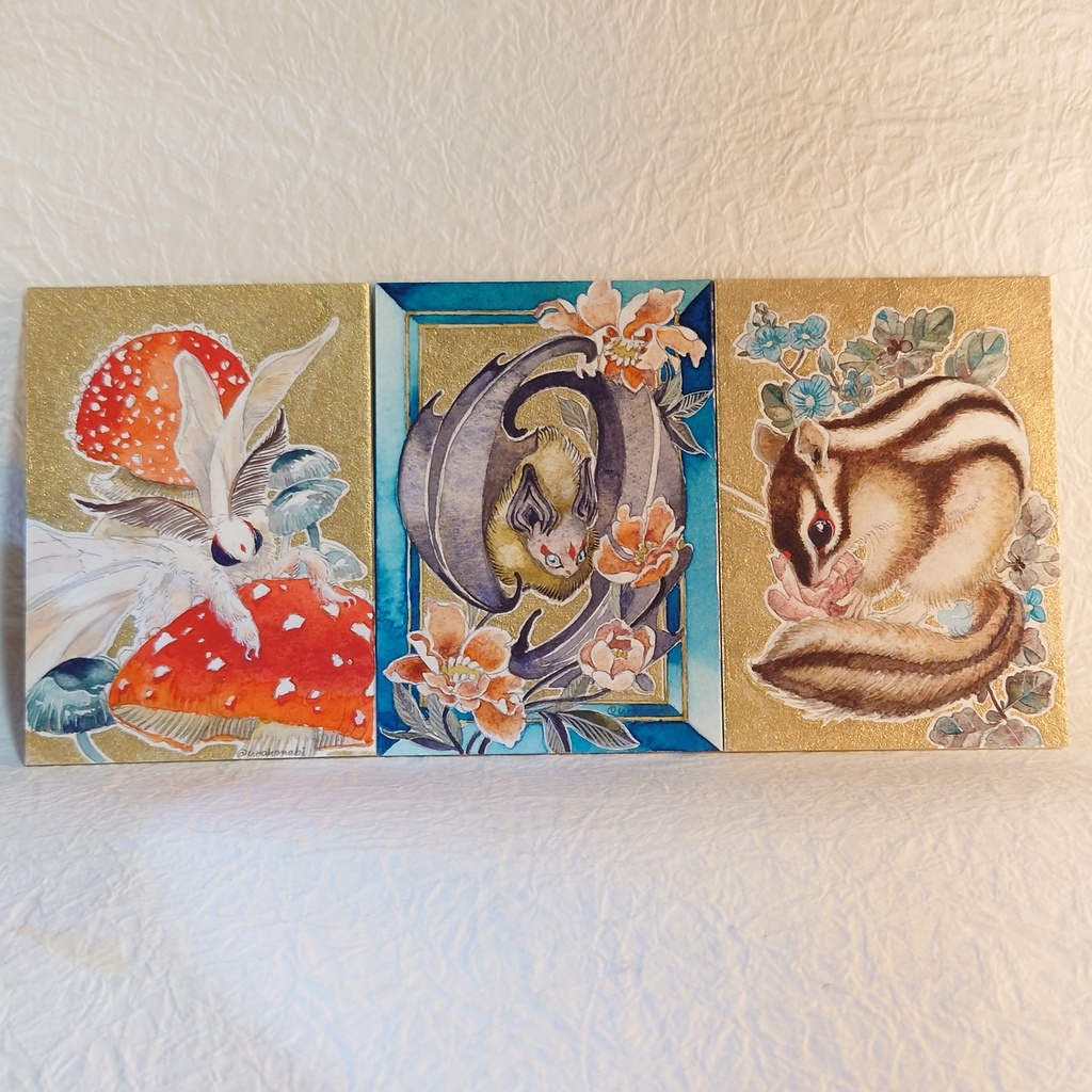 直筆イラストATC「薄荷」