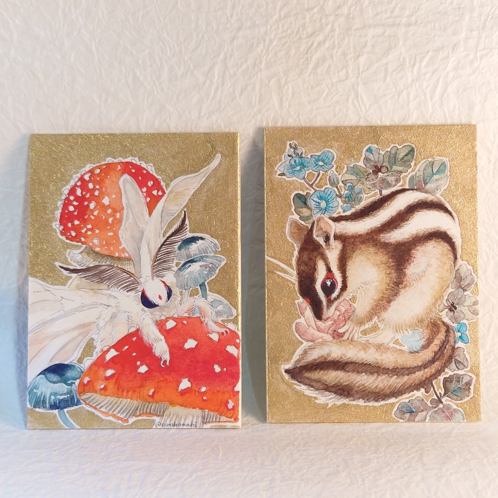 直筆イラストATC「薄荷」