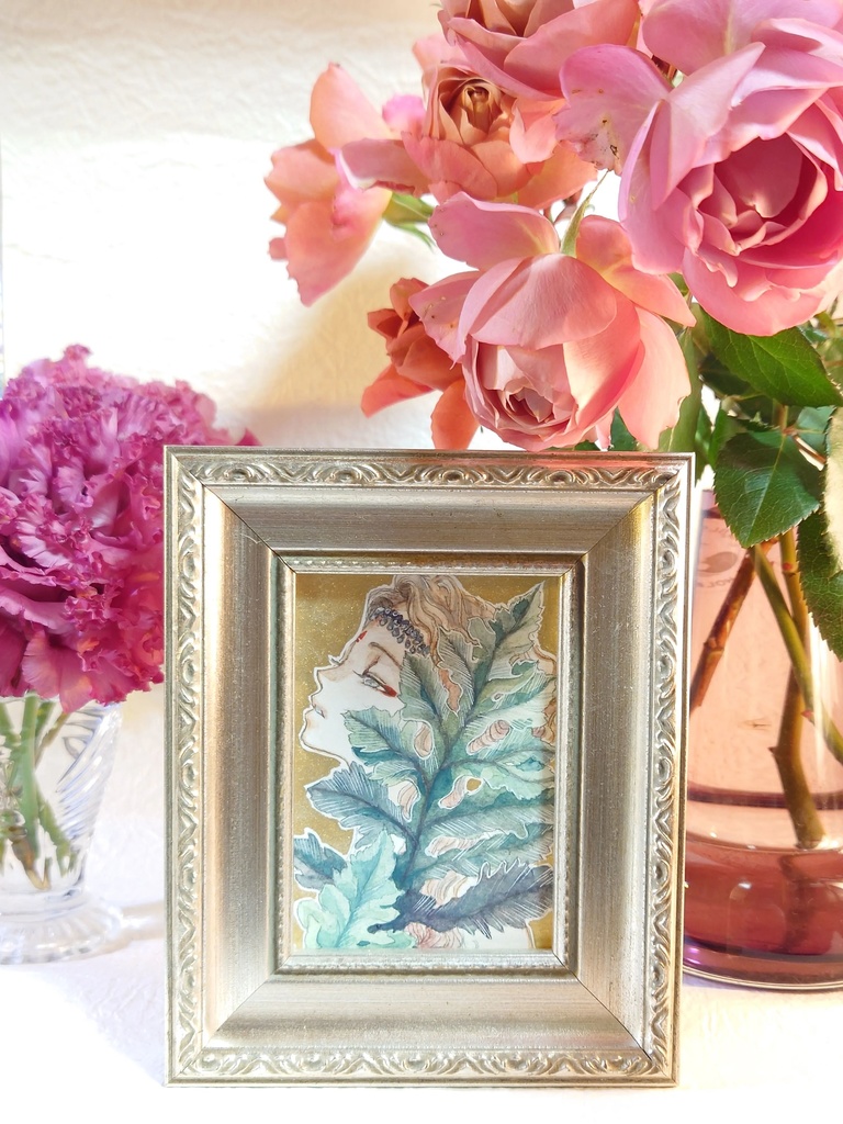 直筆ATC「慈雨」