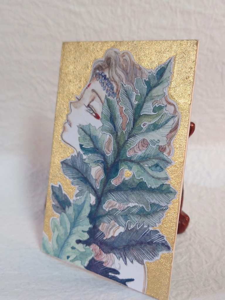 直筆ATC「慈雨」