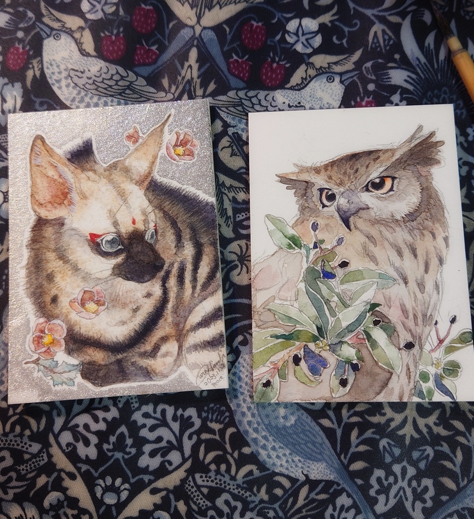 直筆ATC 「神渡し」