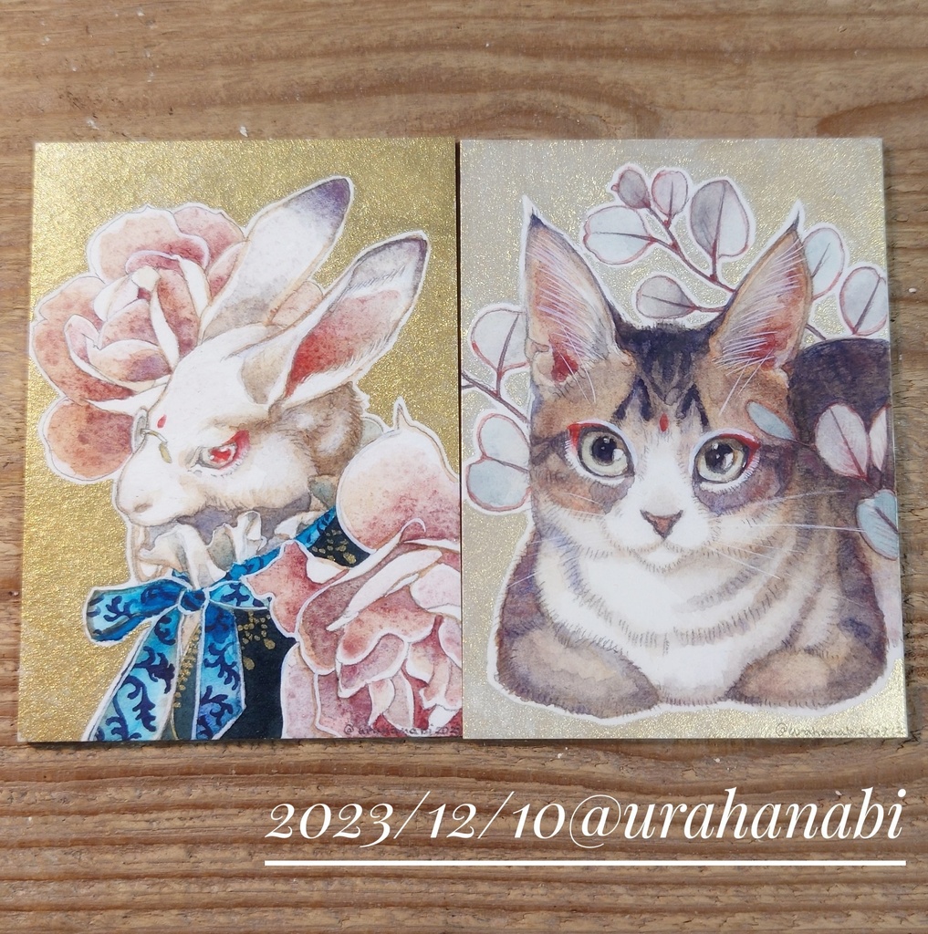 直筆ATC「卯月」