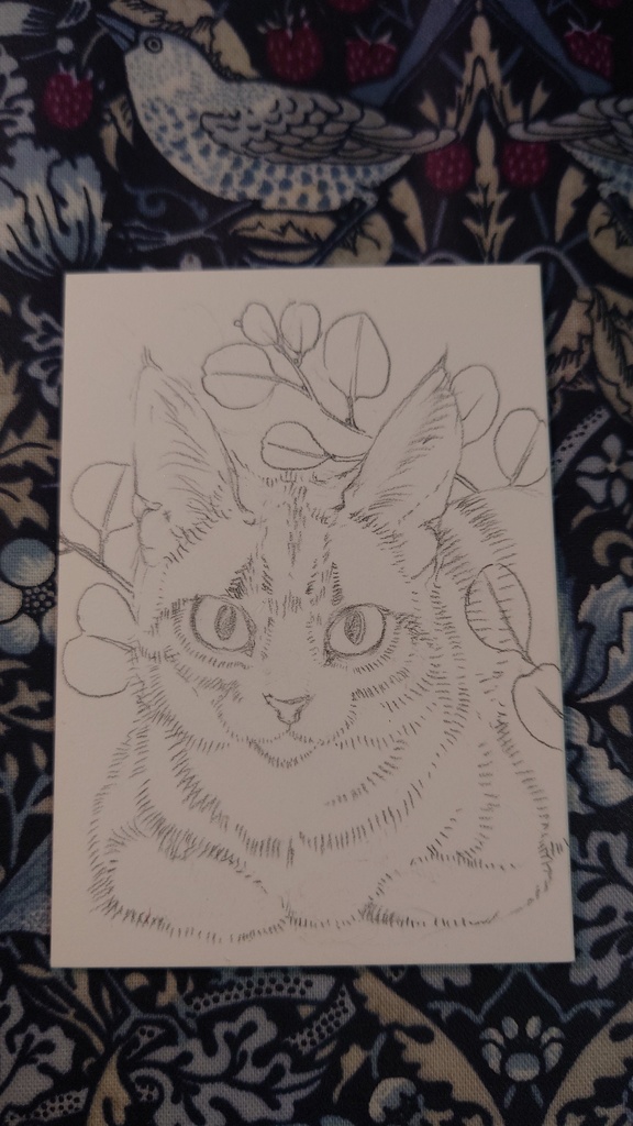 直筆ATC「きみを見つめる」