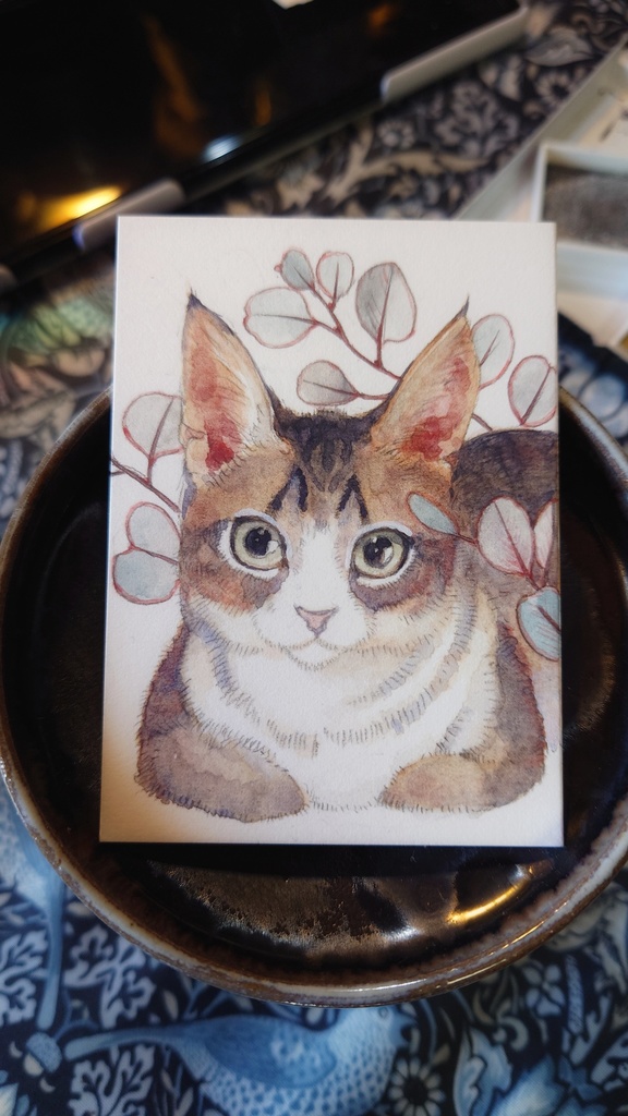 直筆ATC「きみを見つめる」