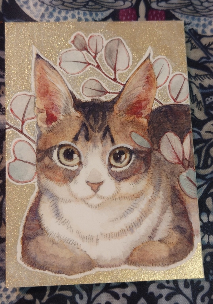 直筆ATC「きみを見つめる」