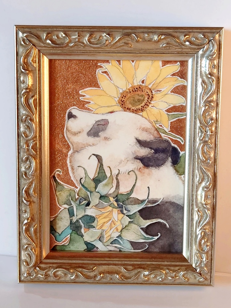 直筆ATC「向日葵」