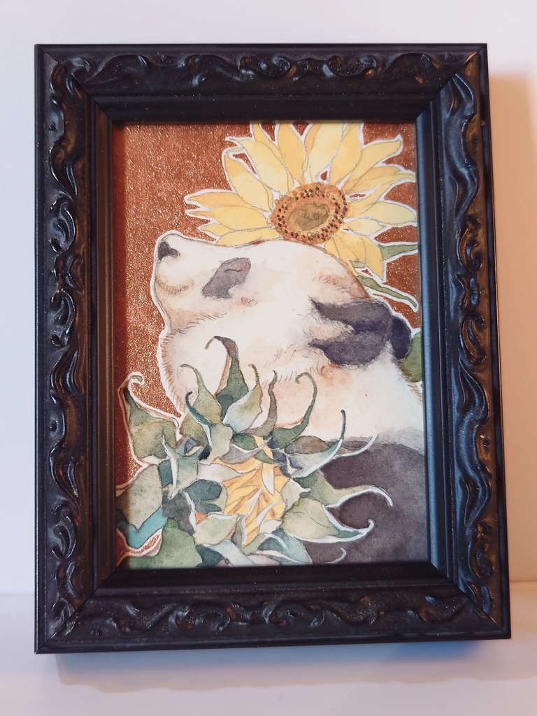 直筆ATC「向日葵」