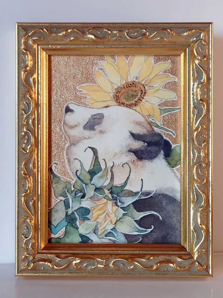 直筆ATC「向日葵」