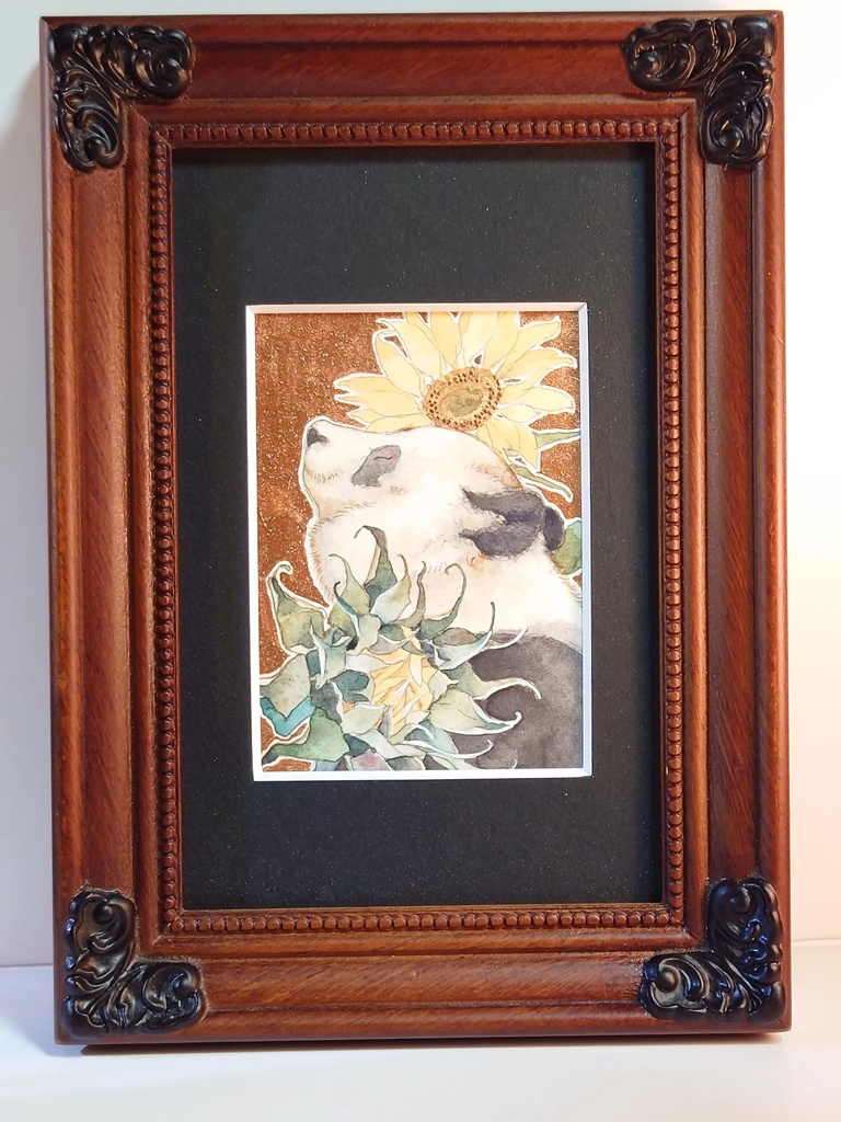 直筆ATC「向日葵」