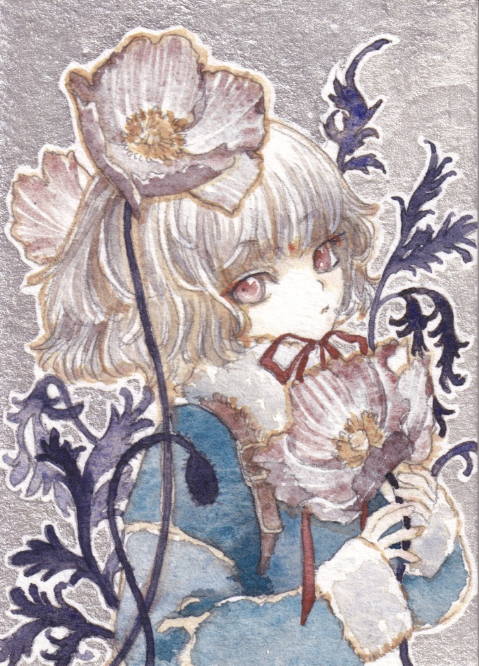 アクリルキーホルダー「雛芥子」