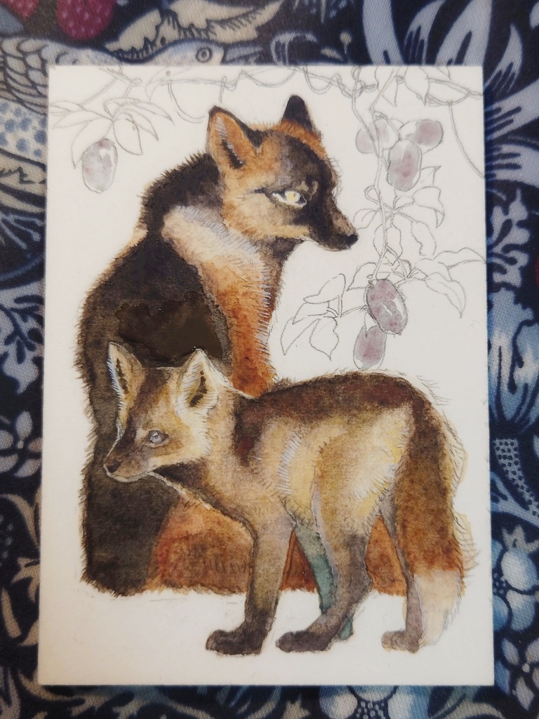 直筆ATC「新月」