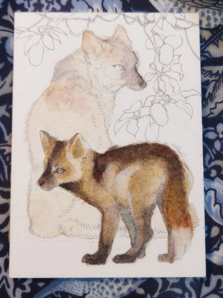 直筆ATC「新月」