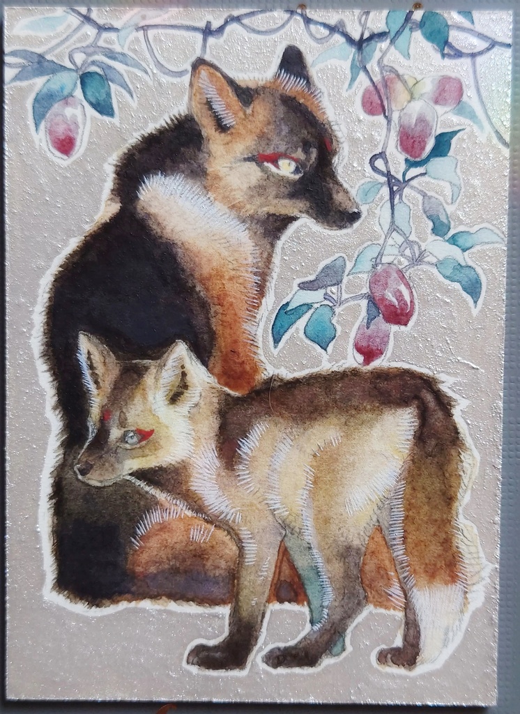 直筆ATC「新月」