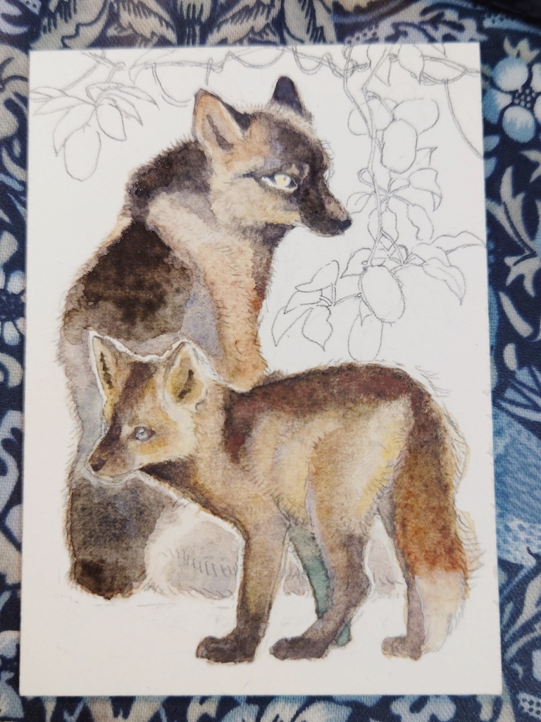 直筆ATC「新月」