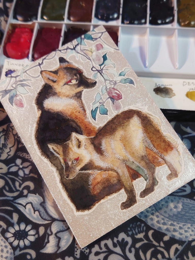 直筆ATC「新月」