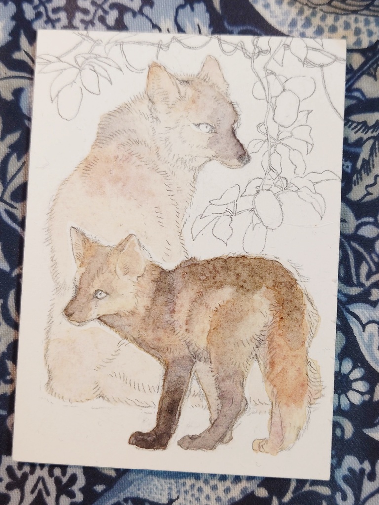 直筆ATC「新月」