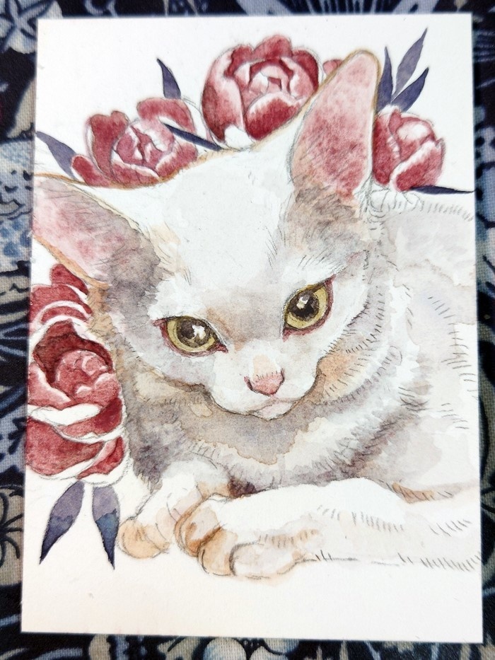 直筆ATC「立春」