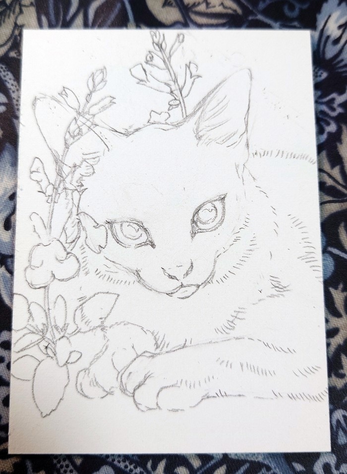 直筆ATC「立春」