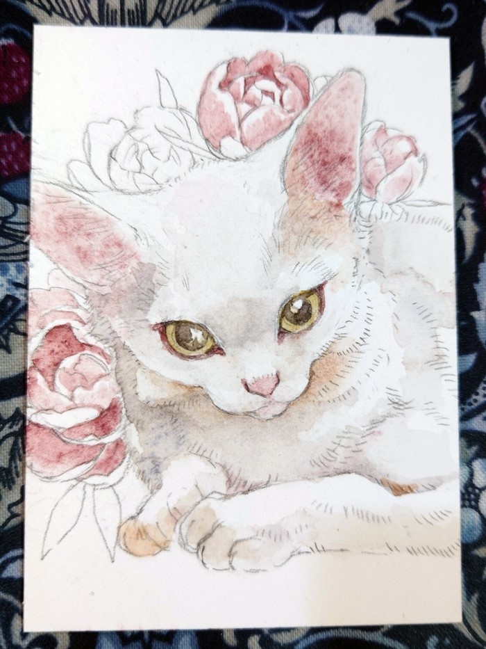 直筆ATC「立春」