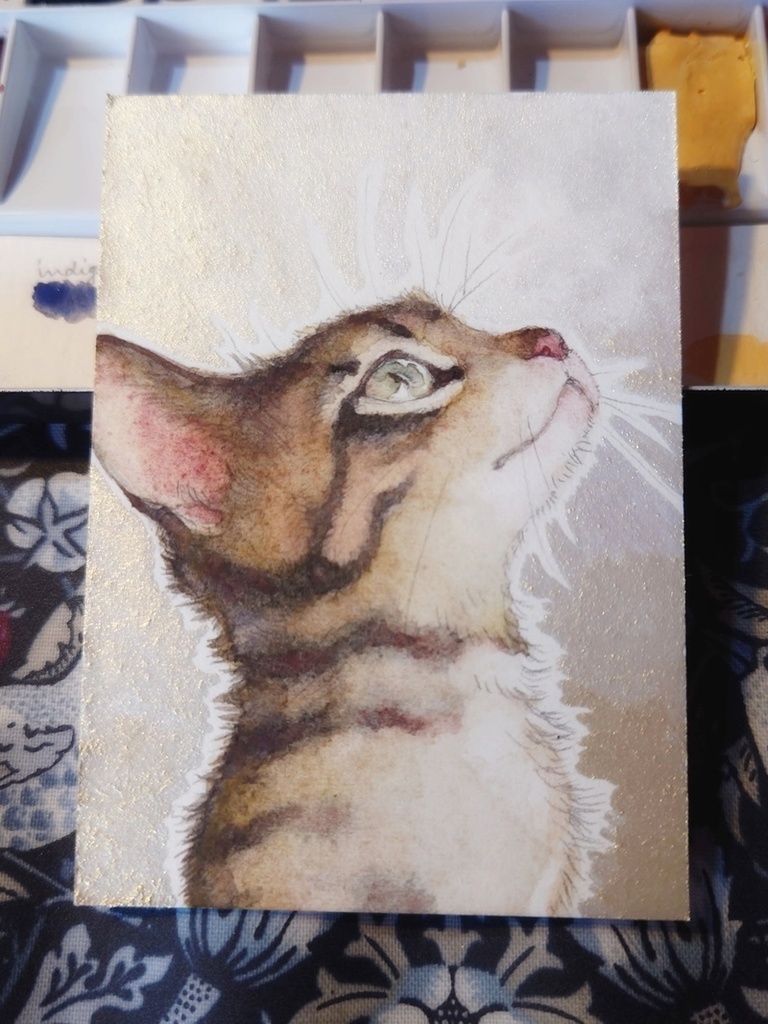 直筆ATC「春めく」