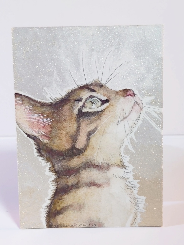 直筆ATC「春めく」