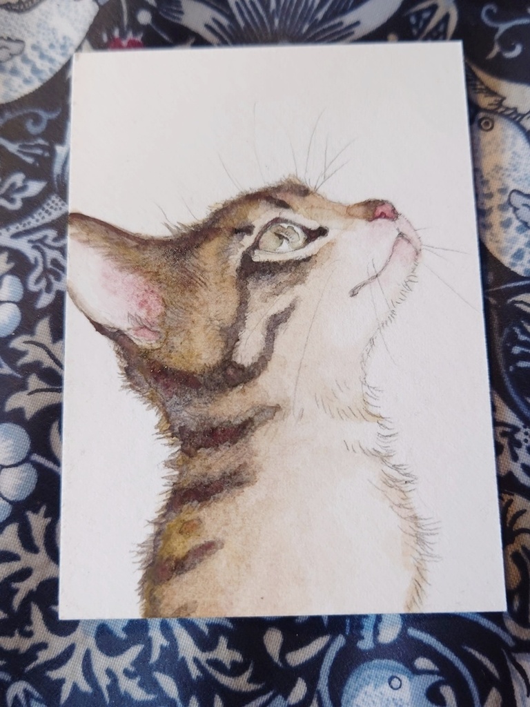 直筆ATC「春めく」