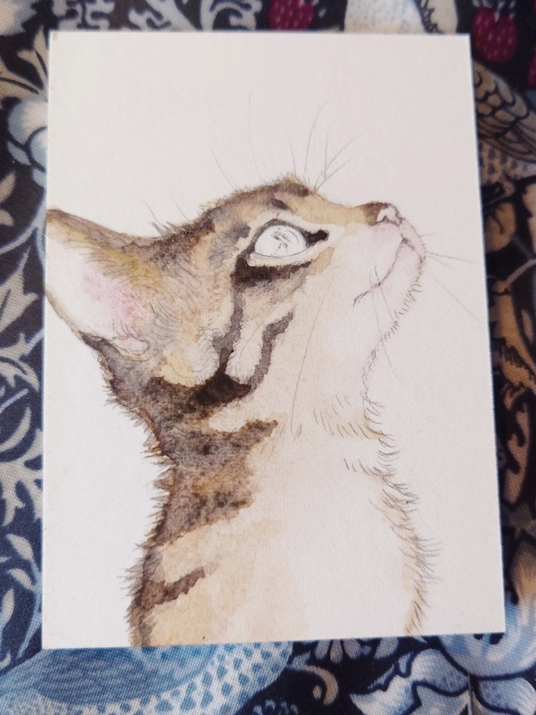 直筆ATC「春めく」