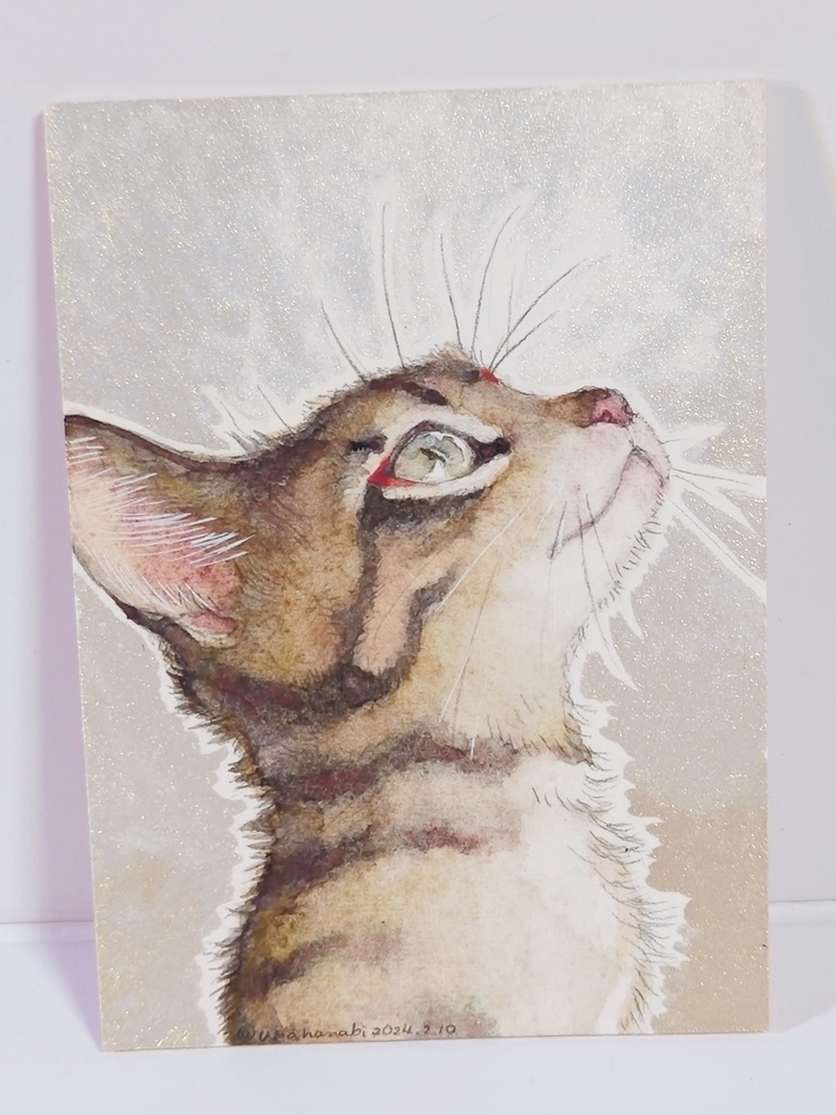 直筆ATC「春めく」