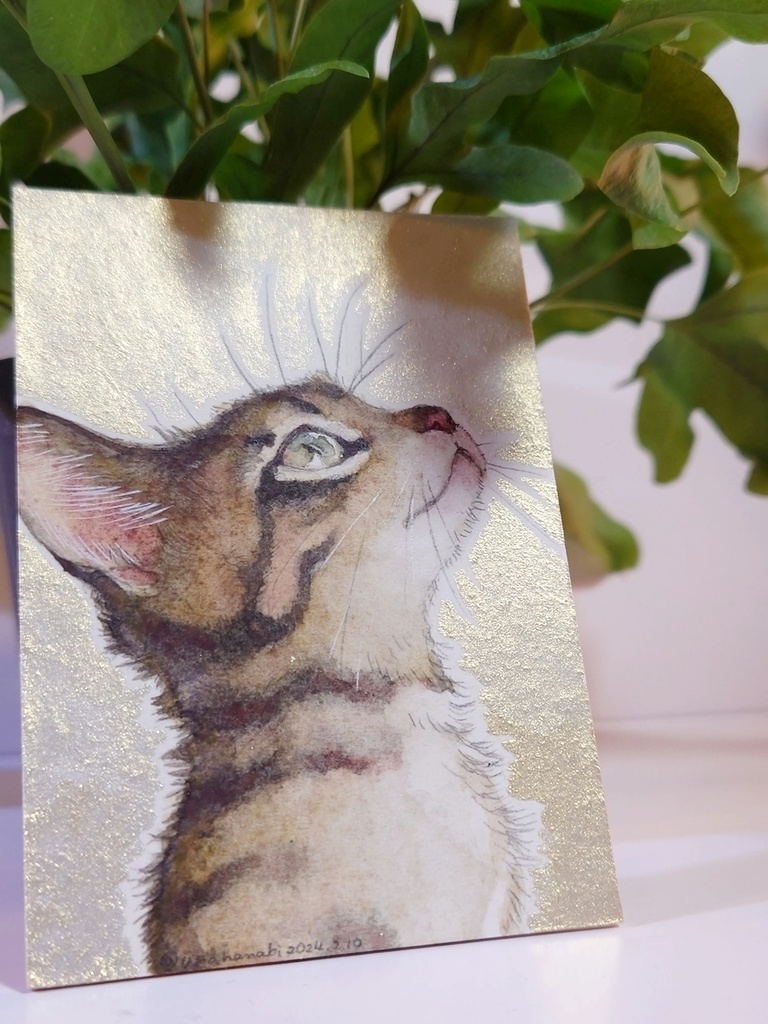 直筆ATC「春めく」