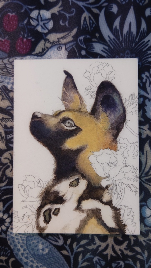 直筆ATC「風薫る」