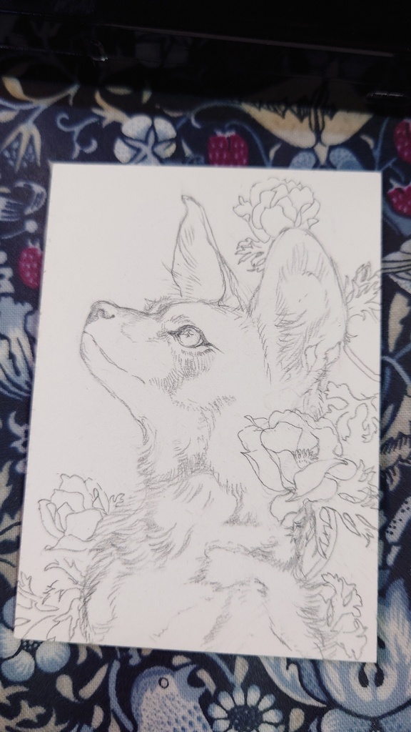 直筆ATC「風薫る」