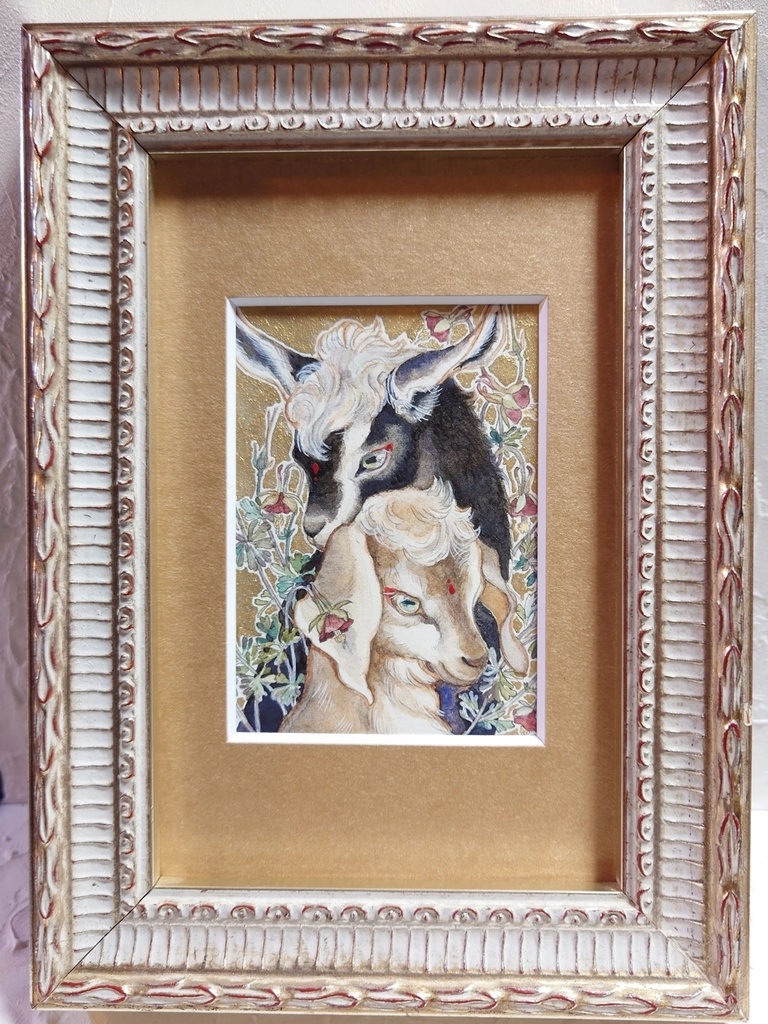 直筆ATC「春の足音」