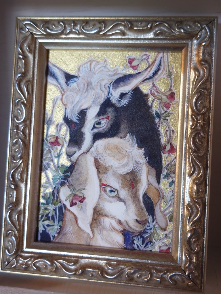 直筆ATC「春の足音」