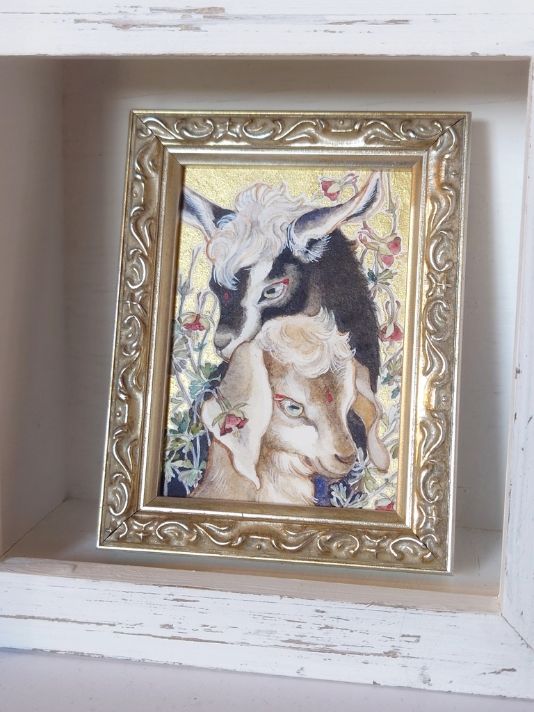 直筆ATC「春の足音」