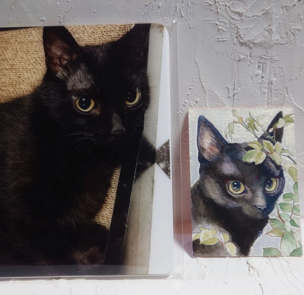 直筆ATC「新梢」