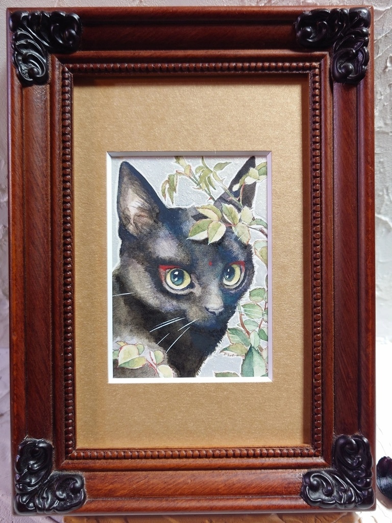 直筆ATC「新梢」