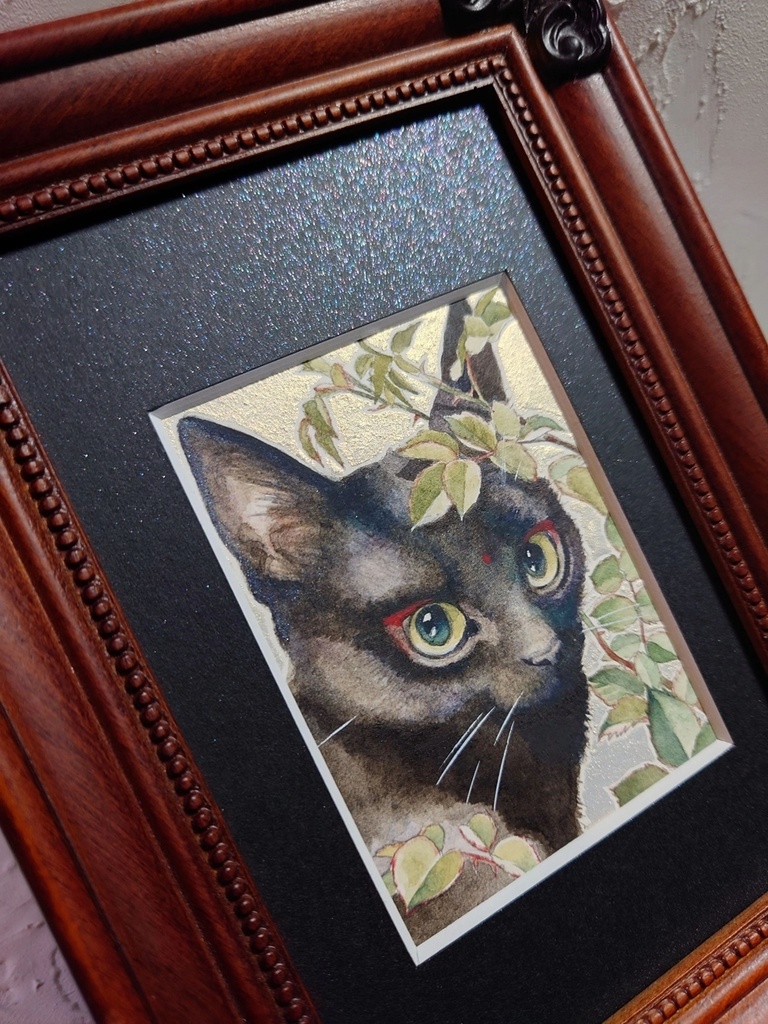 直筆ATC「新梢」