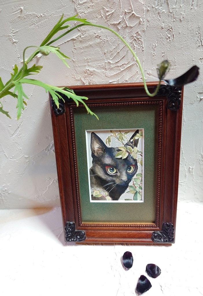 直筆ATC「新梢」