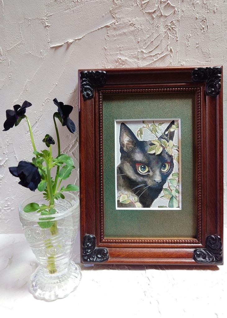 直筆ATC「新梢」