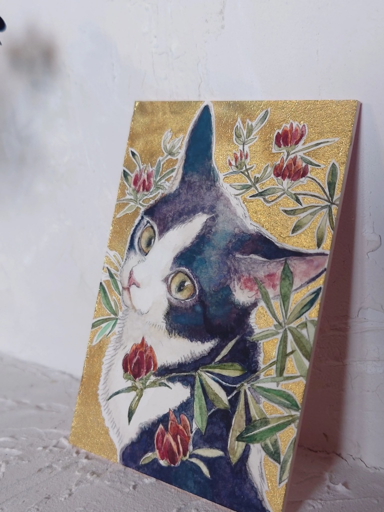 直筆ATC「紅気」