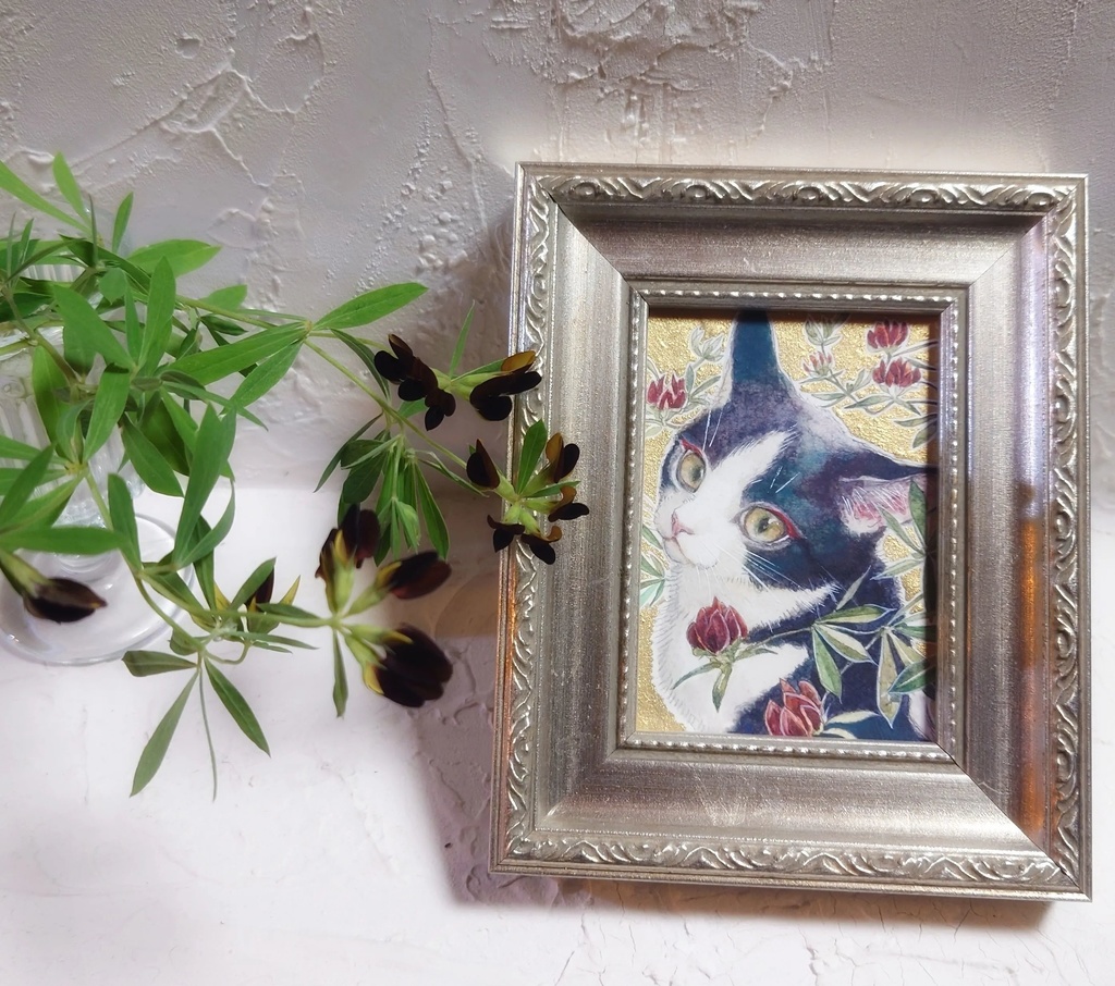 直筆ATC「紅気」