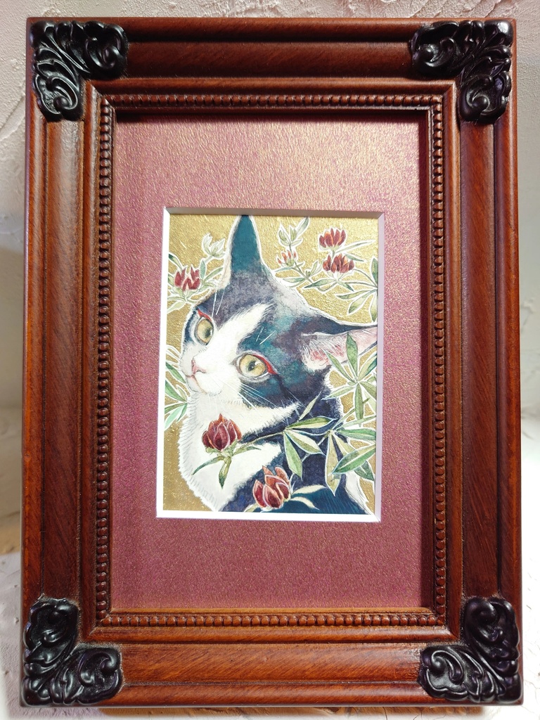 直筆ATC「紅気」